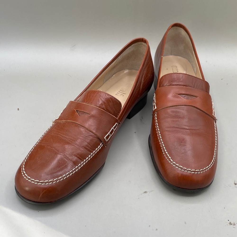 Amalfi Brown Leather Loafers for Men (lot 112)